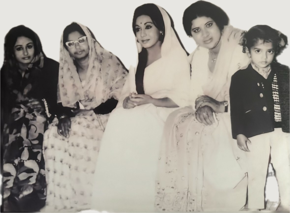 Rani Harpal Kaur and Şehzade Ajit Kaur with Radha Saluja